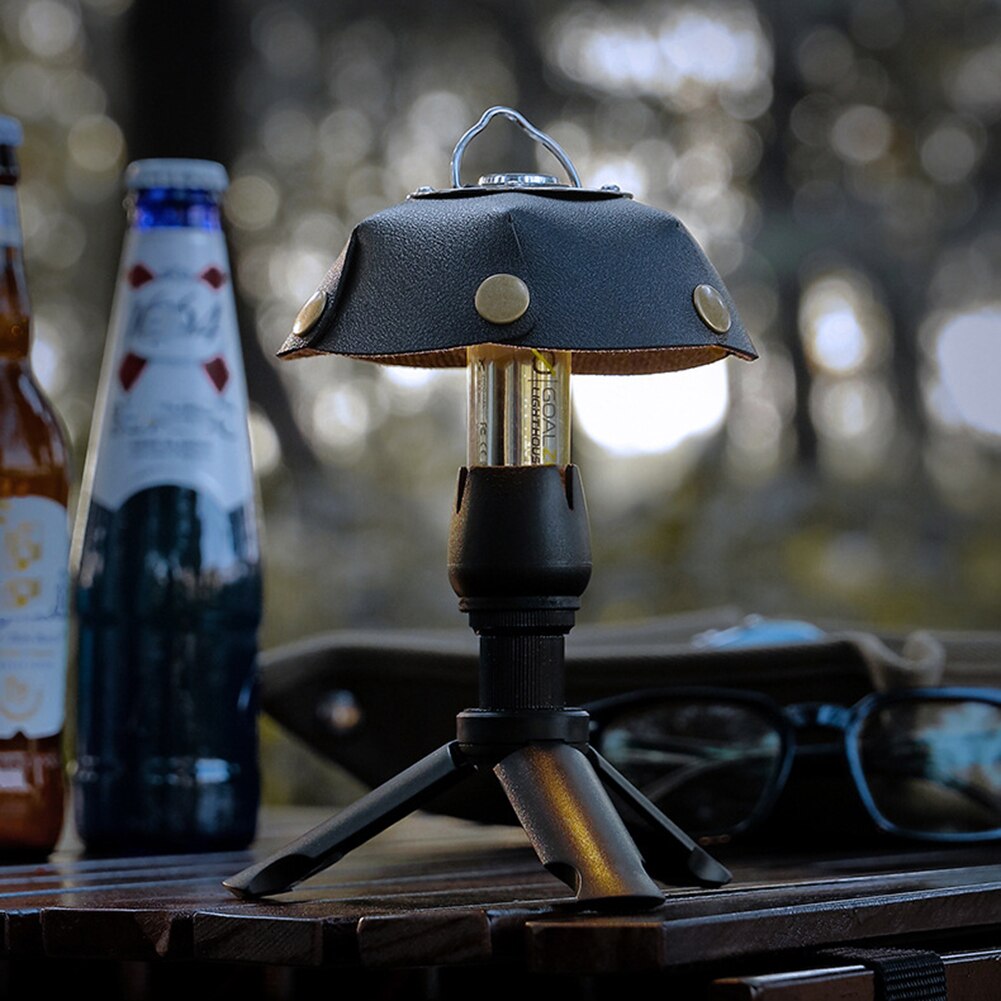Cheap Goat Tents Leather Camping Tent Lantern Lamps Shade Outdoors Hiking Light Hood Caps Camping Rainproof Lighting Hanging Lamp Cover for GoalZ   
